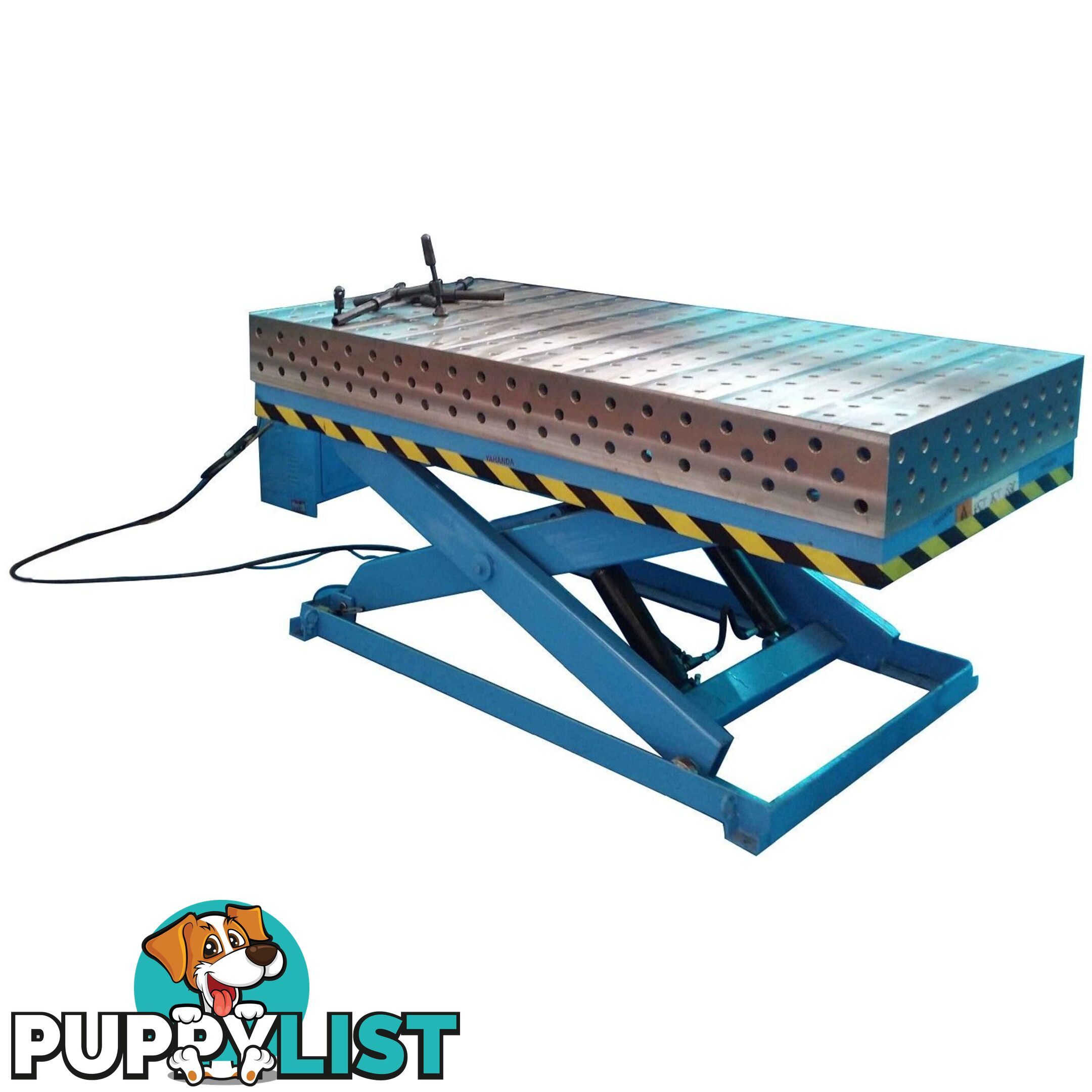 3D Welding Table With Hydraulic Scissor Lift 2400mm X 1200mm X 100mm 16YY2412