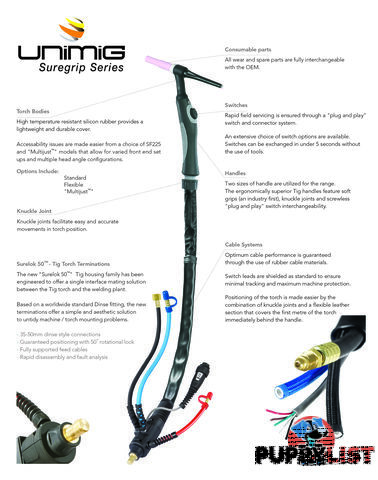 SR26 Suregrip Series Ergo Tig Torch