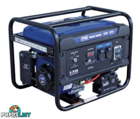 4kva Generator Petrol 3400 Watt Peak Electric Start ITM TM510-3400