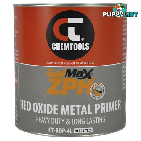 GalMaxâ¢ ZPH Red Oxide Metal Primer 4 Litres CT-ROP-4L