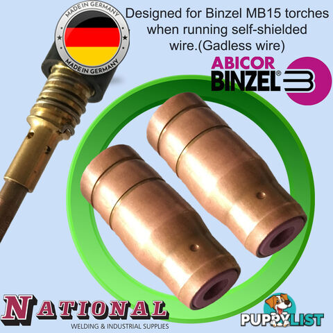 Protection Cap Plugged For Binzel MB15 Torches Binzel P145.D259 Pkt : 2