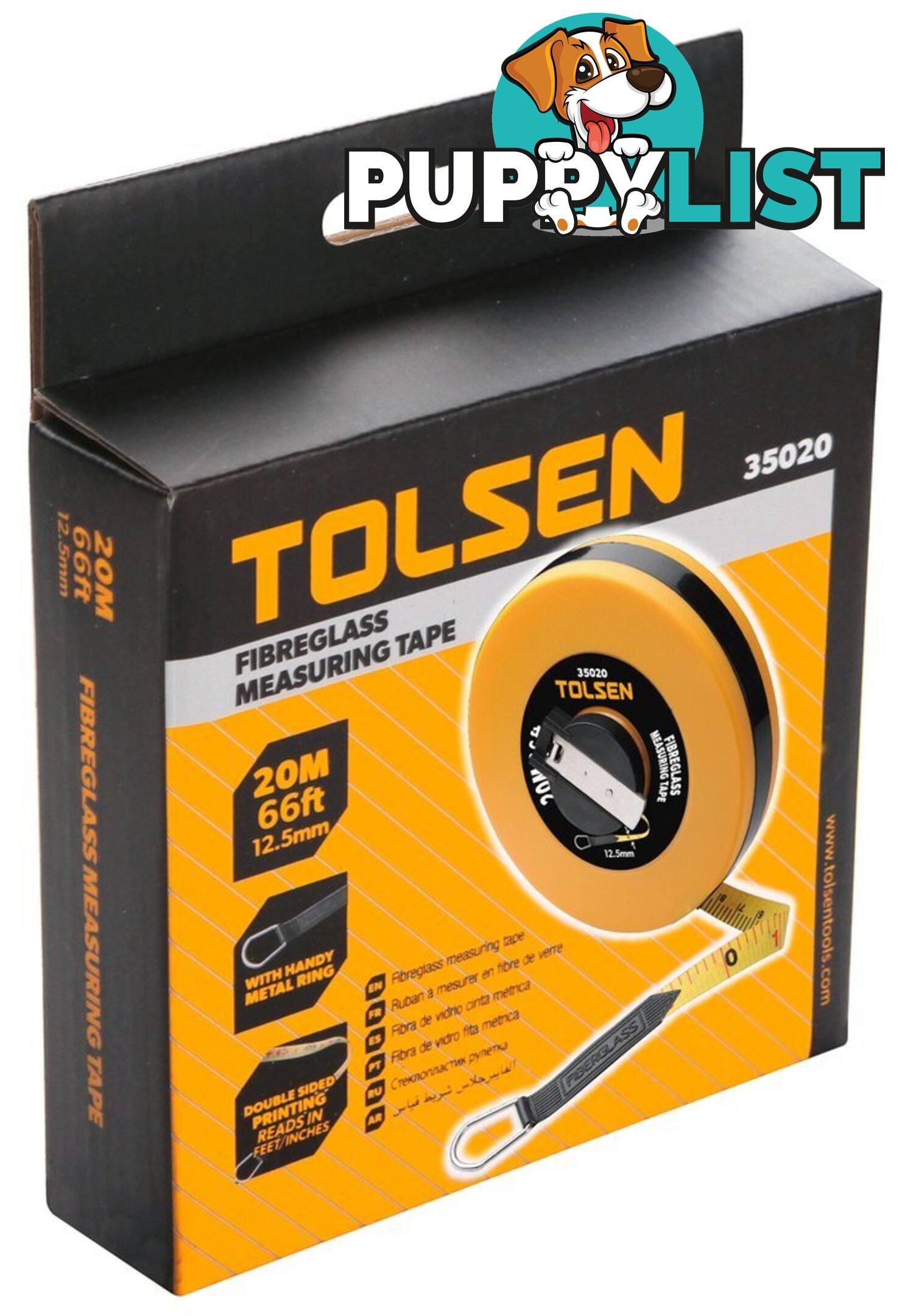 Fibreglass Measuring Tape 30M Tolsen 35022