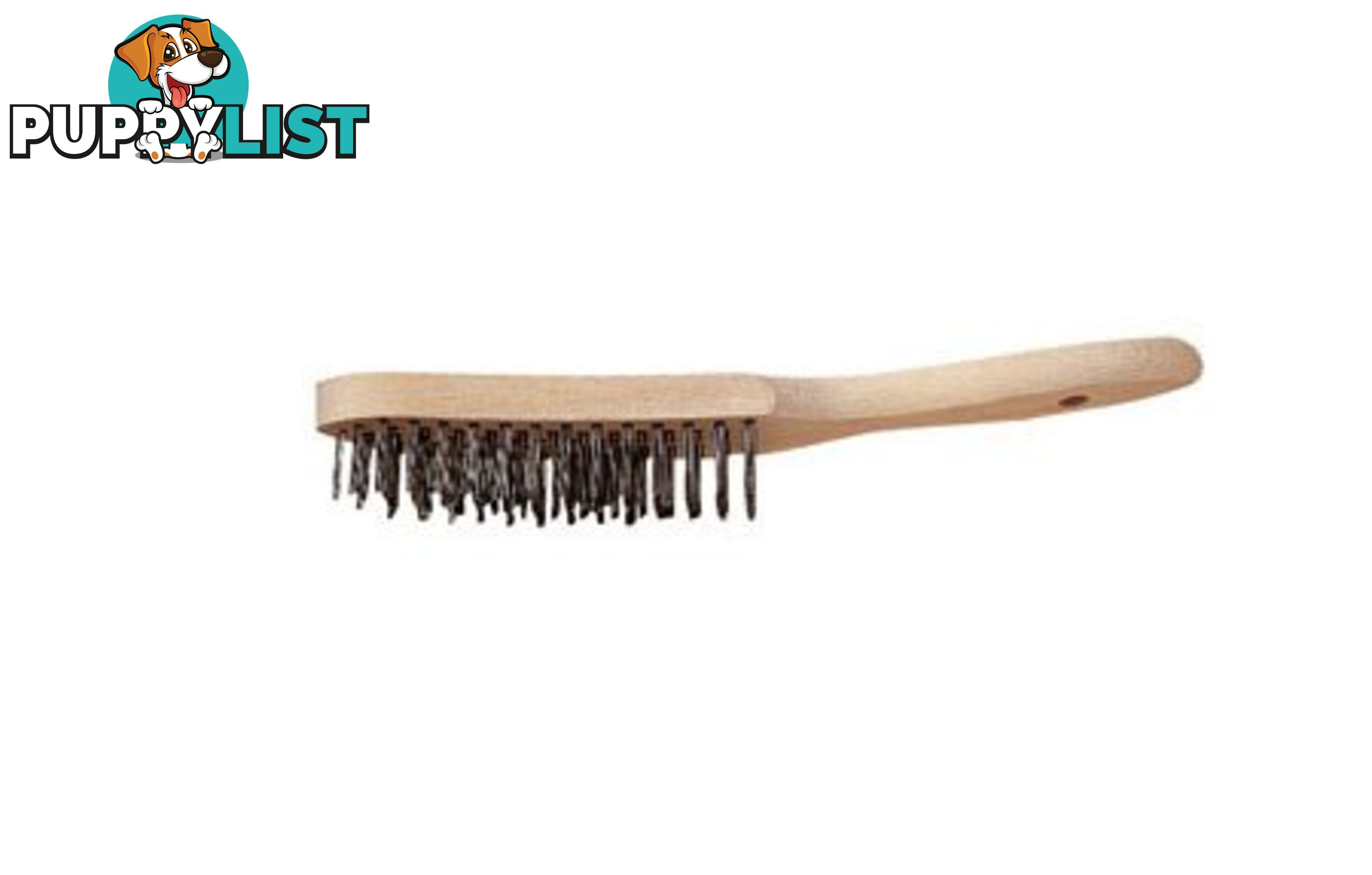 Timber Handle Steel Wire Brush 3 Row