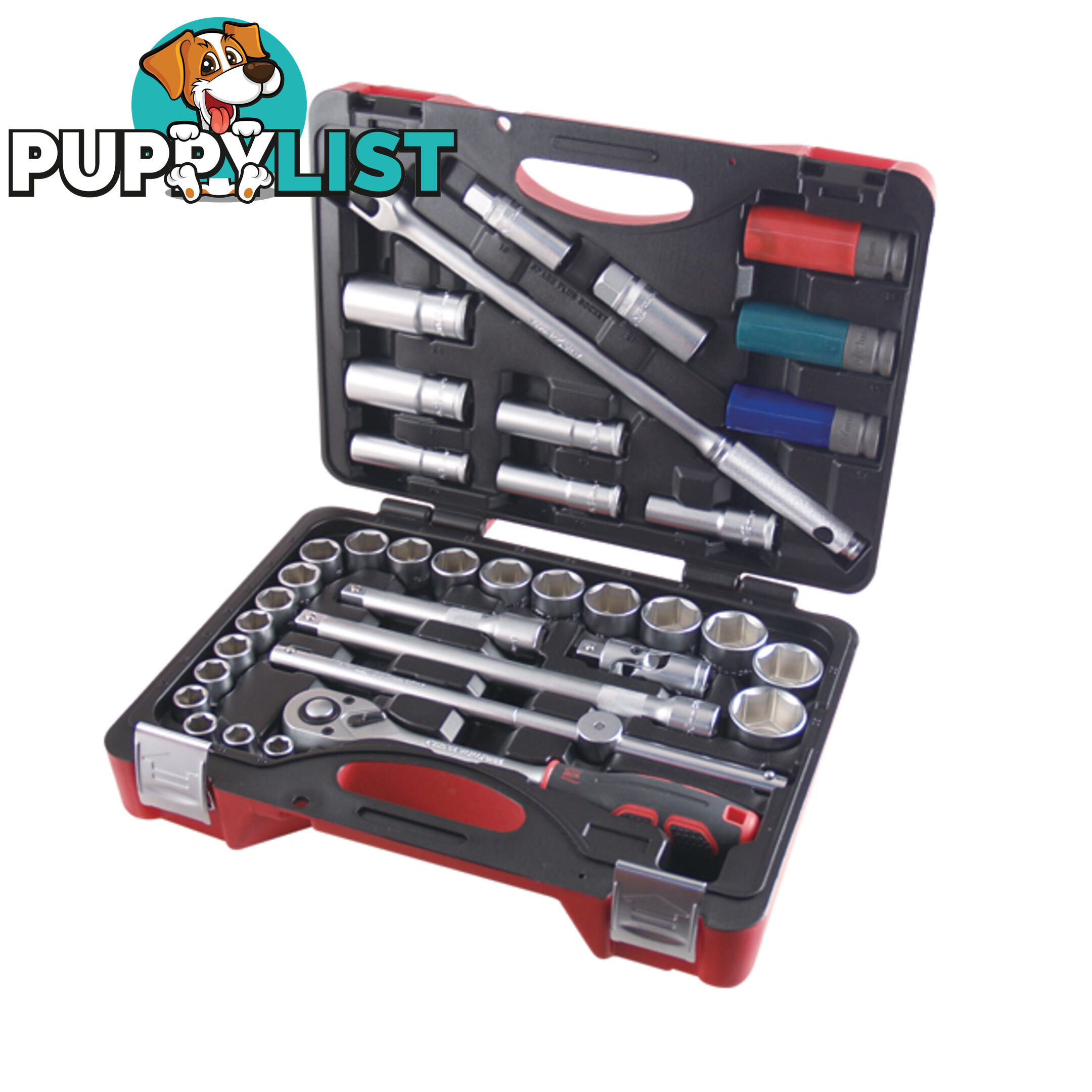 37 Pc Met Socket Set Kit Kc Tools SSK4-37