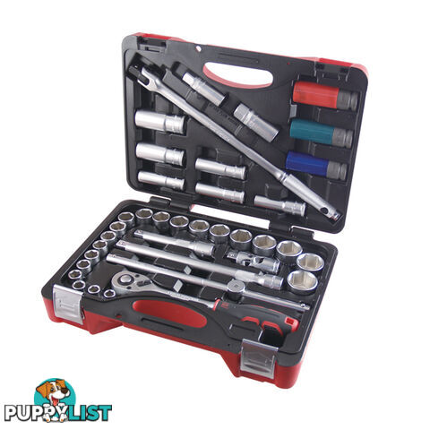 37 Pc Met Socket Set Kit Kc Tools SSK4-37