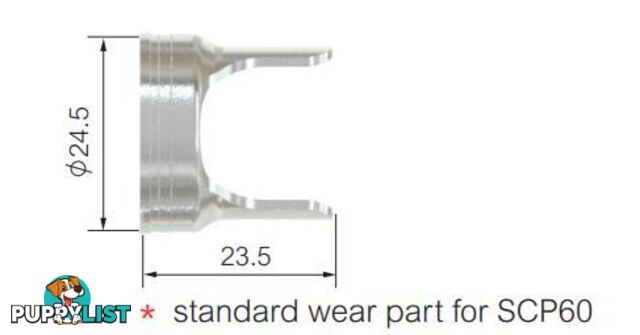 Cutting Guide Double Pointed For Surecut P40 Torch WIA SCP2540