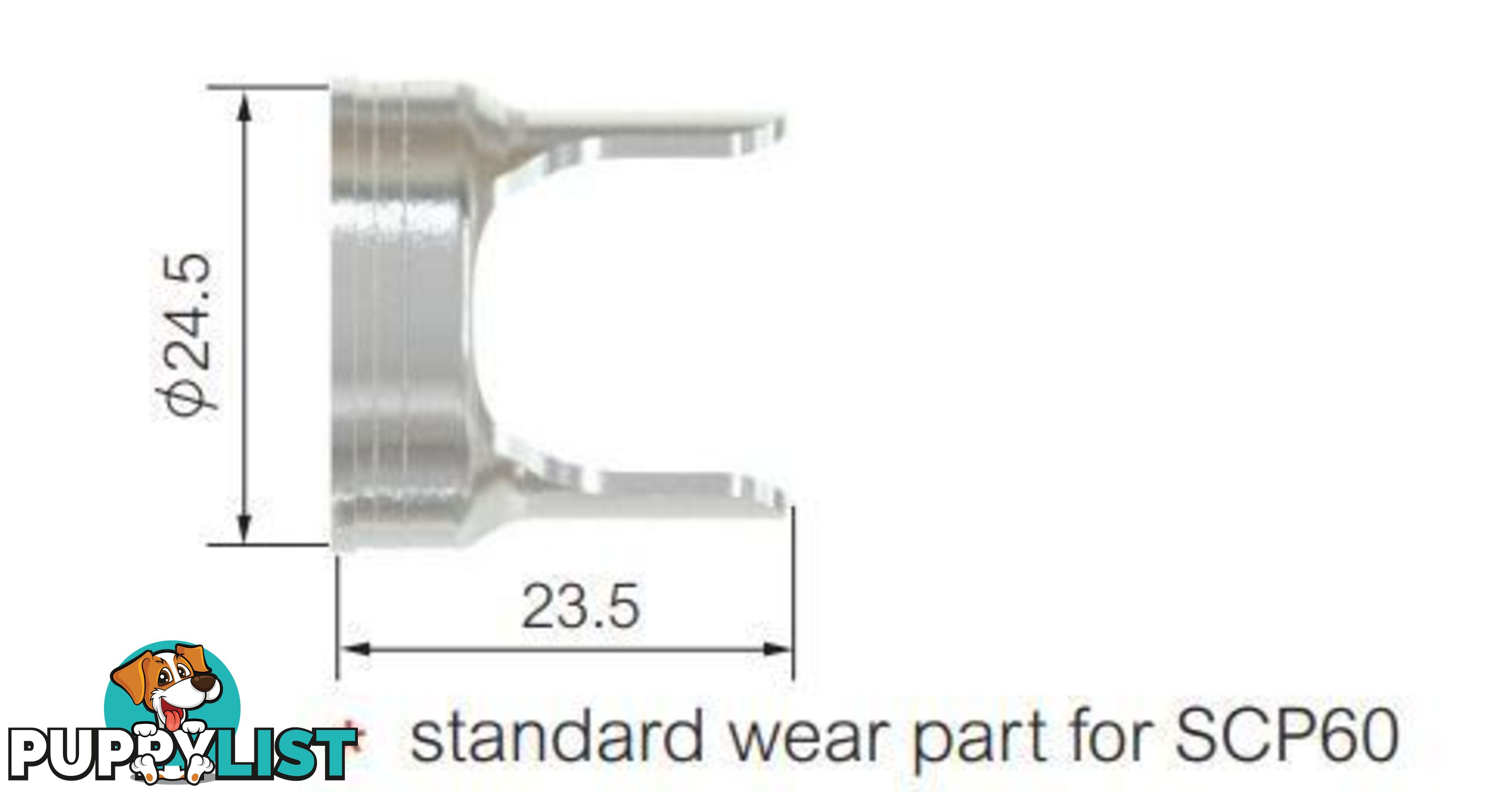 Cutting Guide Double Pointed For Surecut P40 Torch WIA SCP2540