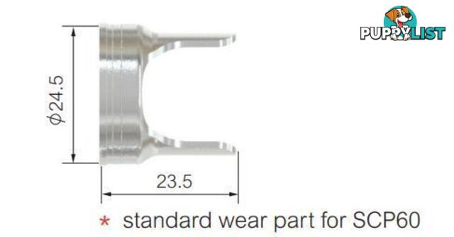 Cutting Guide Double Pointed For Surecut P40 Torch WIA SCP2540