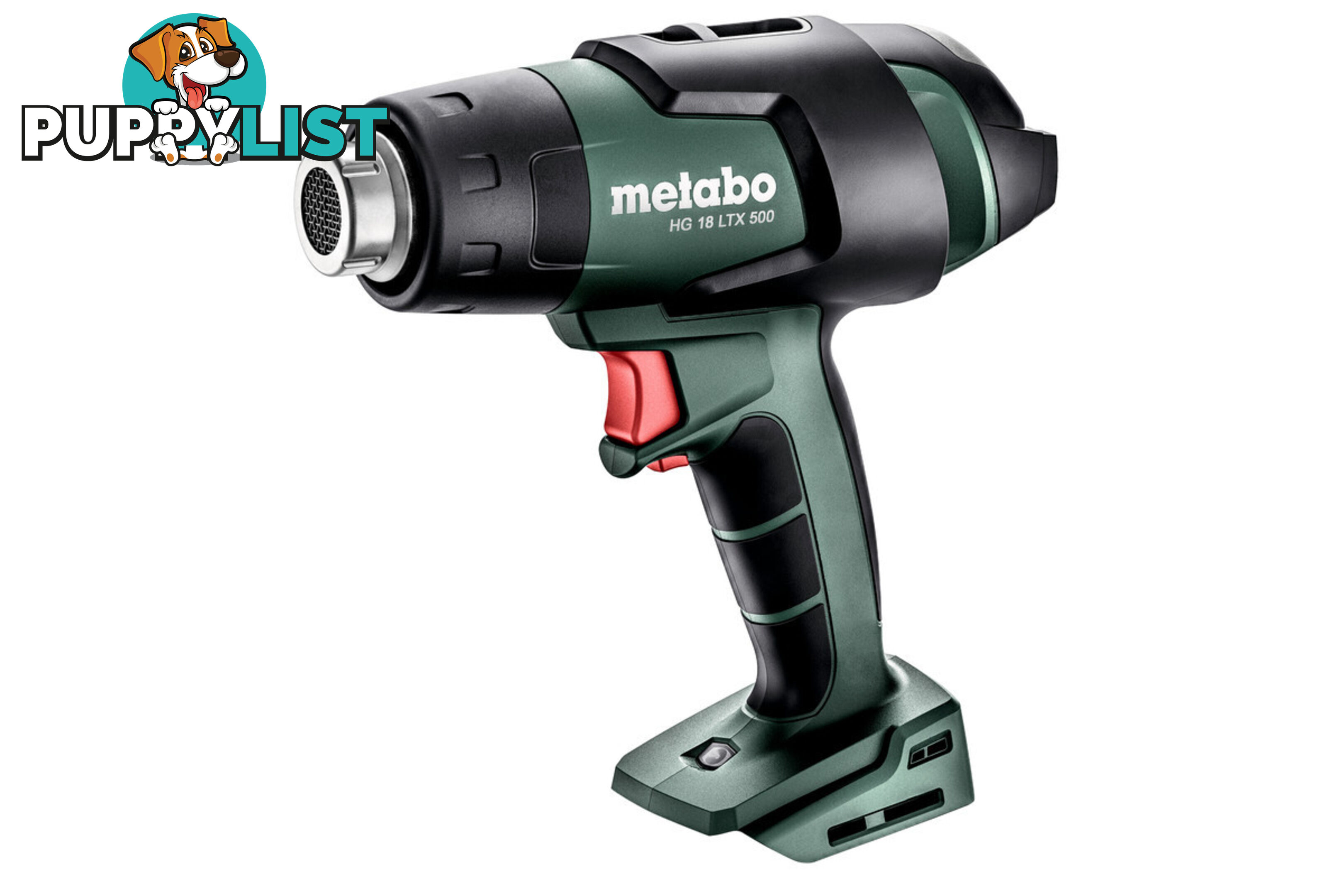 18V HG 18 LTX 500 Cordless Hot Air Guns - Skin Only Metabo 610502850