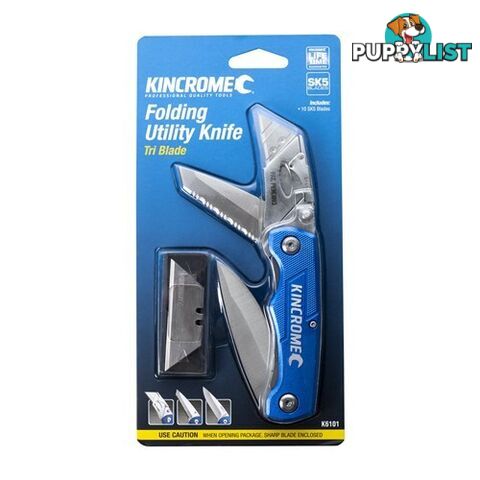 Folding Utility Knife Tri Blade Kincrome K6101