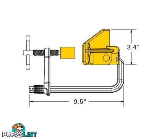 Spring Loaded L Clamp with 3-Axis Bracket UDL365