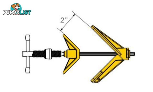 Spring Loaded L Clamp with 3-Axis Bracket UDL365