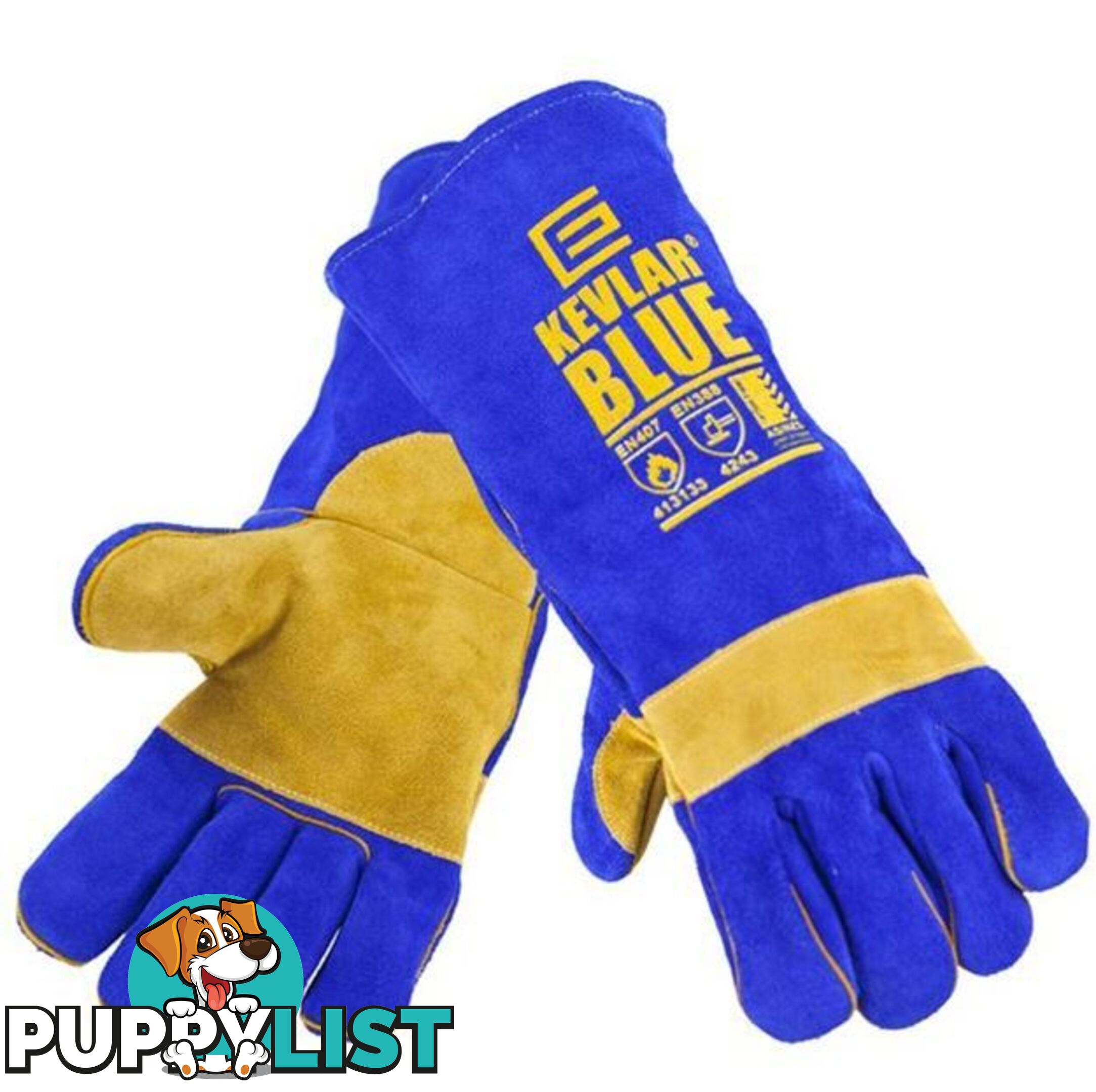 The KEVLARÂ® BLUEâ¢ Welding Glove Elliotts 300RKB