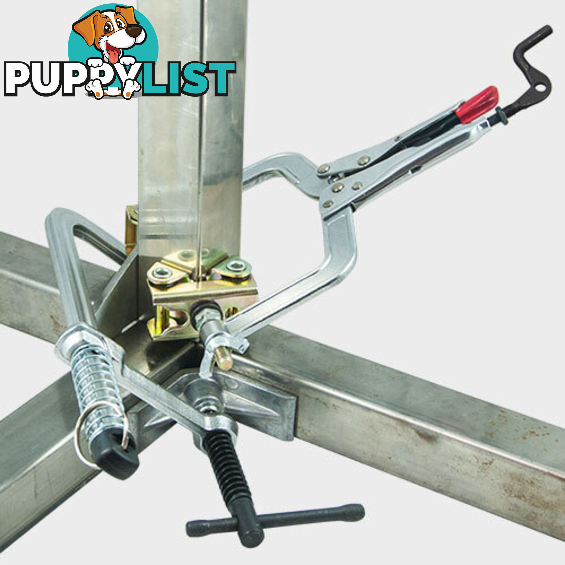 Spring Loaded L Clamp with 3-Axis Bracket + Pipe Plier Kit UDL365K