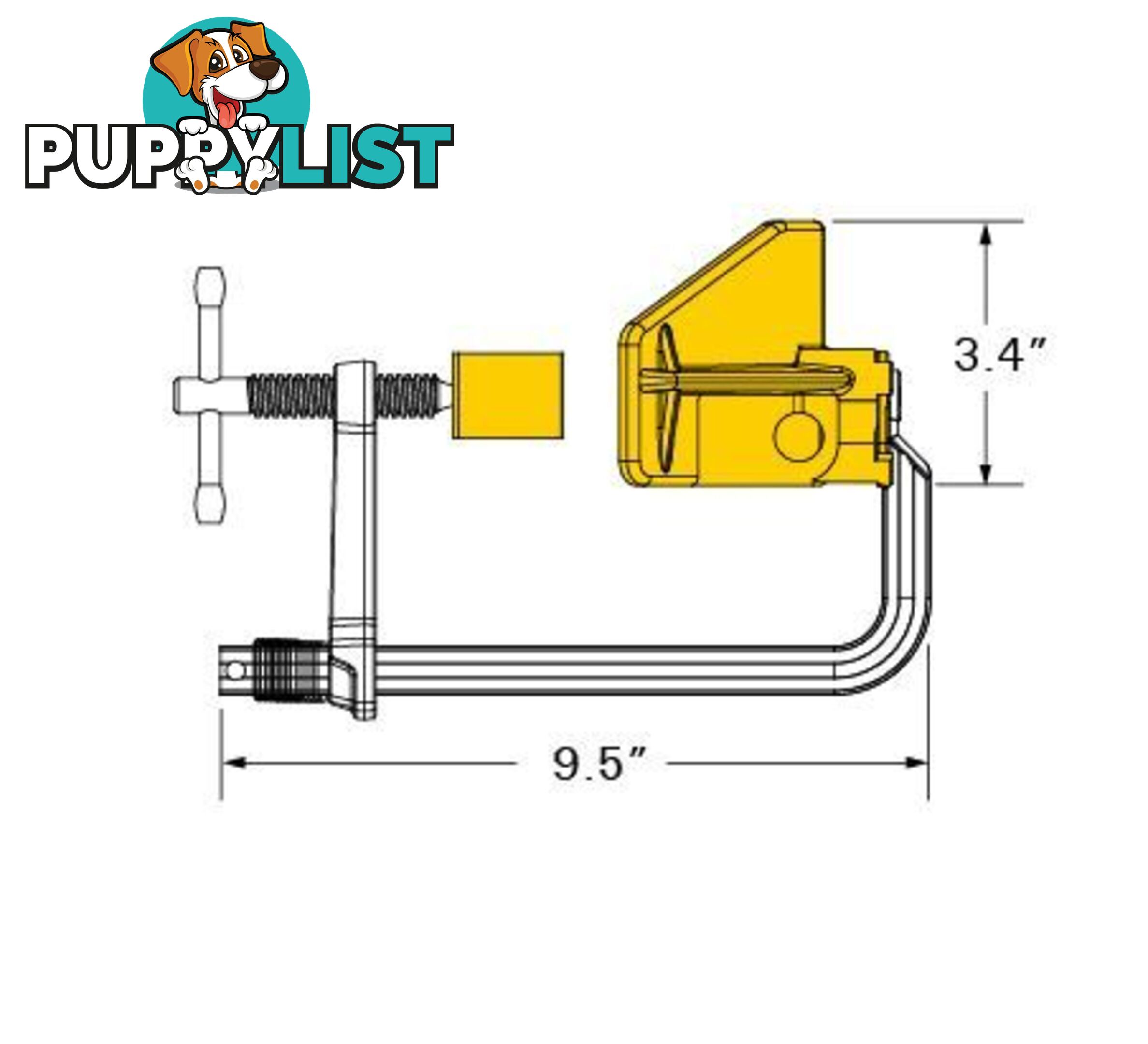 Spring Loaded L Clamp with 3-Axis Bracket + Pipe Plier Kit UDL365K