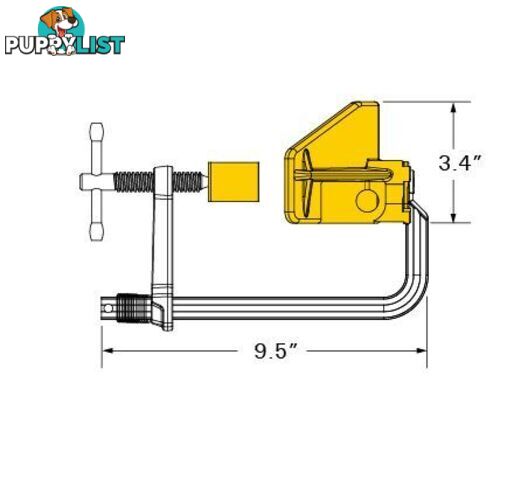 Spring Loaded L Clamp with 3-Axis Bracket + Pipe Plier Kit UDL365K