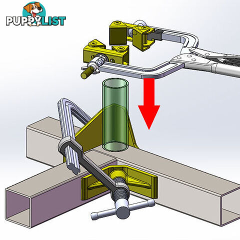 Spring Loaded L Clamp with 3-Axis Bracket + Pipe Plier Kit UDL365K