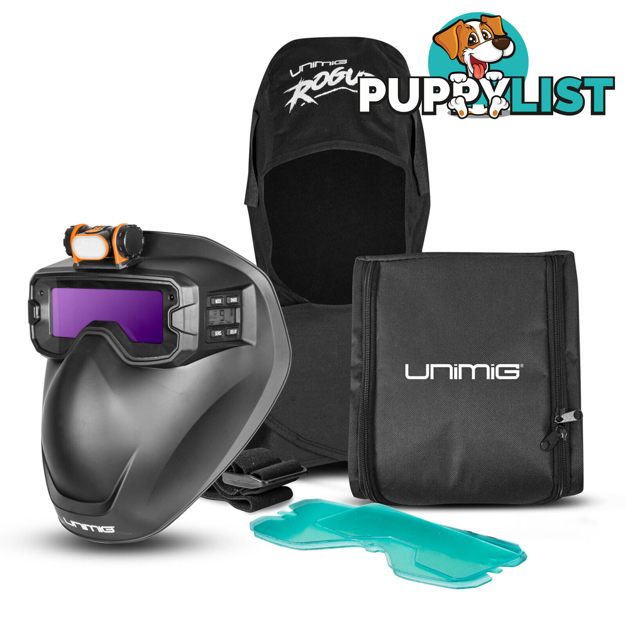 Welding Goggles & Mask Kit Auto Darkening Unimig U21001K