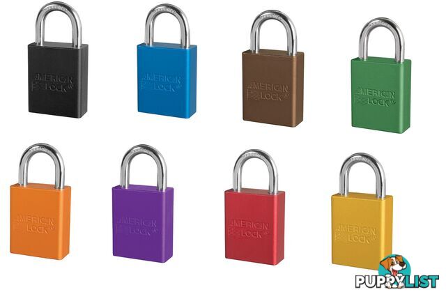 Anodized Aluminum Safety Padlock 38mm X 25mm Masterlock A1105_