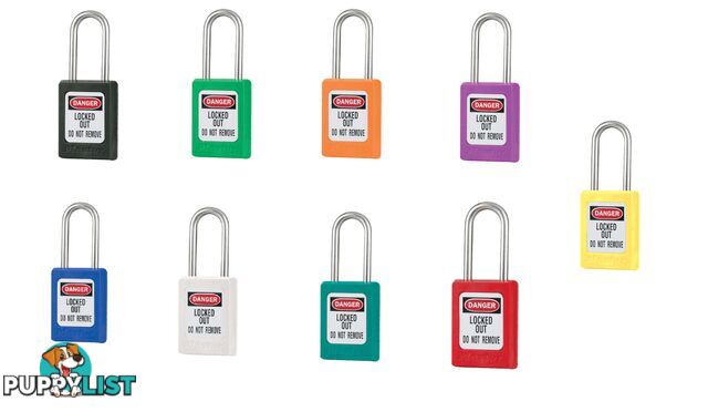 Global Zenex Thermoplastic Safety Padlocks 35mm X 38mm Masterlock S31_