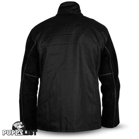 ROGUE Leather Sleeved Welding Jacket(X- Large) Unimig UMWJ-B-XL