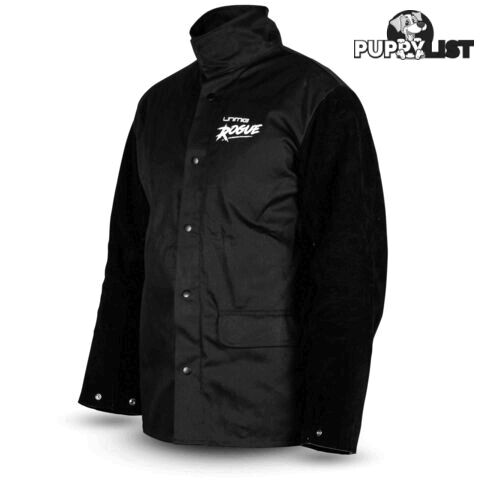 ROGUE Leather Sleeved Welding Jacket(X- Large) Unimig UMWJ-B-XL