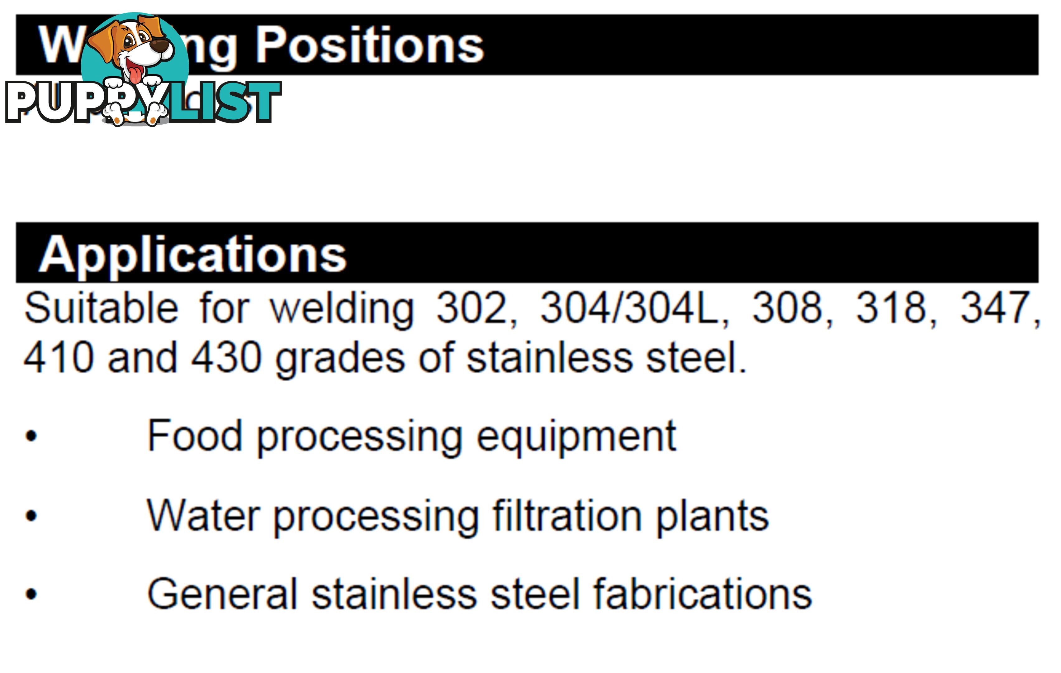 316Lsi 3.2mm 5Kg Stainless Steel TIG Rod TR316Lsi325