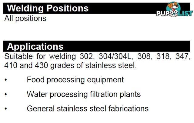 316Lsi 3.2mm 5Kg Stainless Steel TIG Rod TR316Lsi325