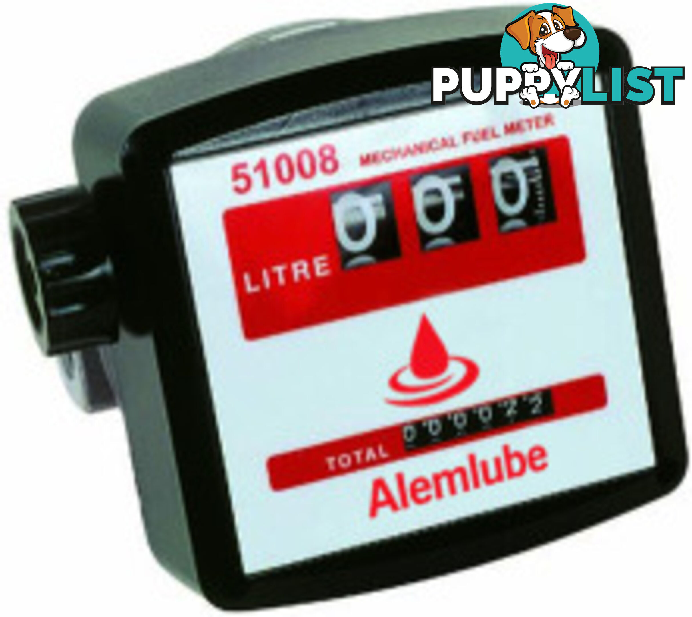 3 Digit Fuel Meter Mechanical Alemlube 51008