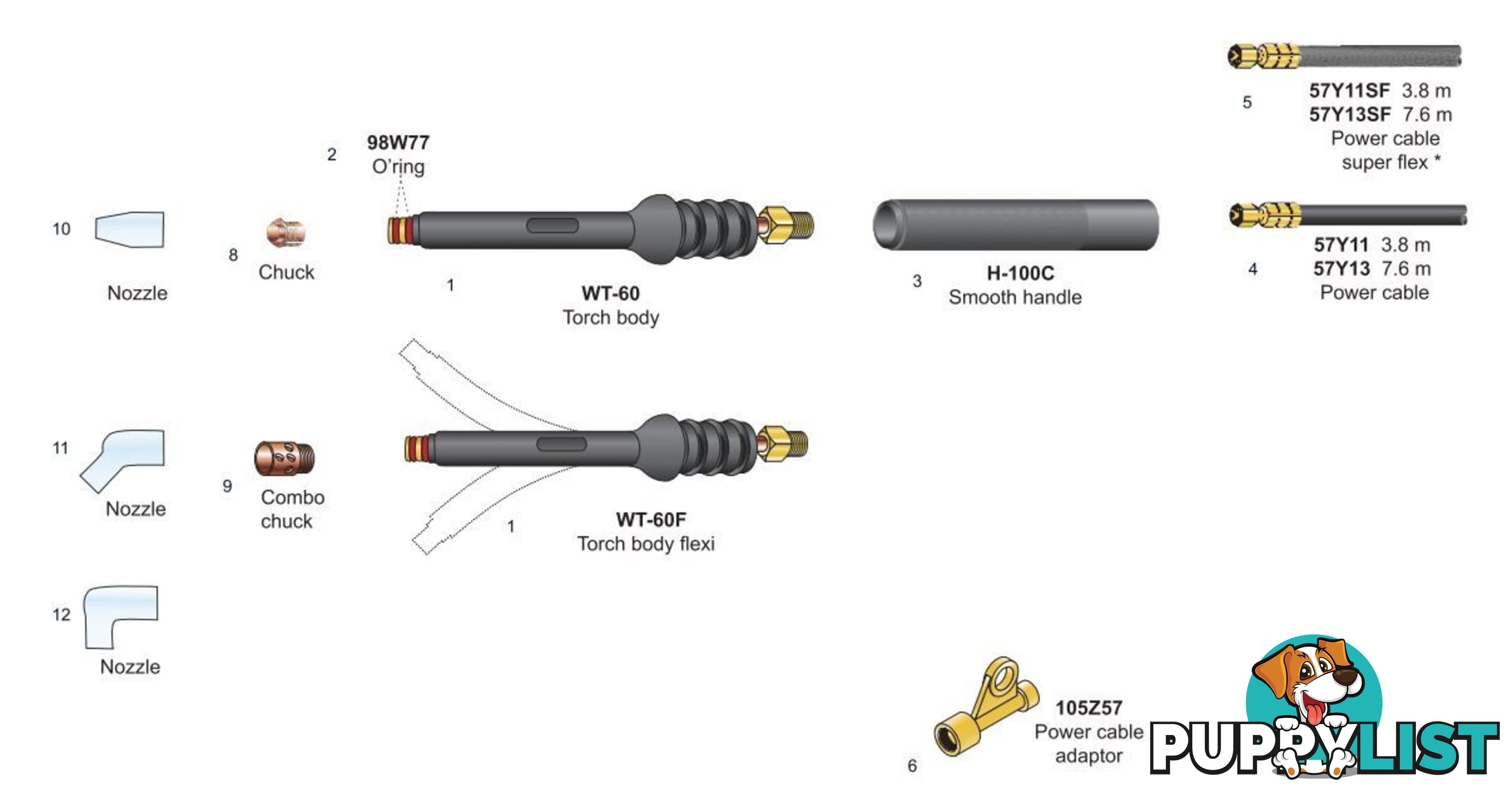 MICRO TIG WELDING TORCHES