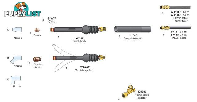 MICRO TIG WELDING TORCHES