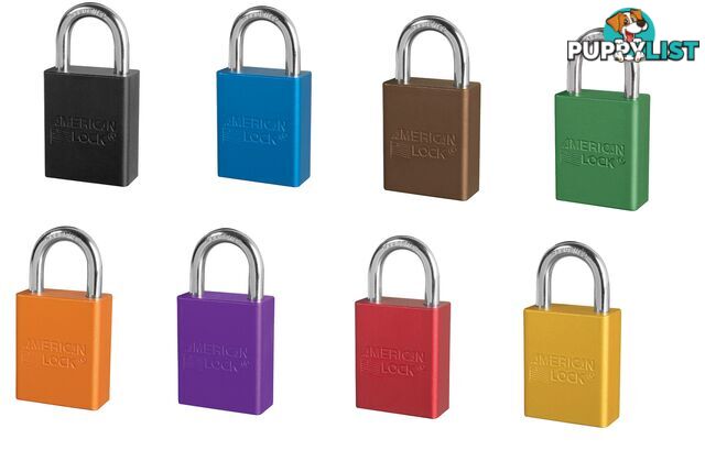 Anodized Aluminum Safety Padlock 38mm X 25mm Masterlock A1105_