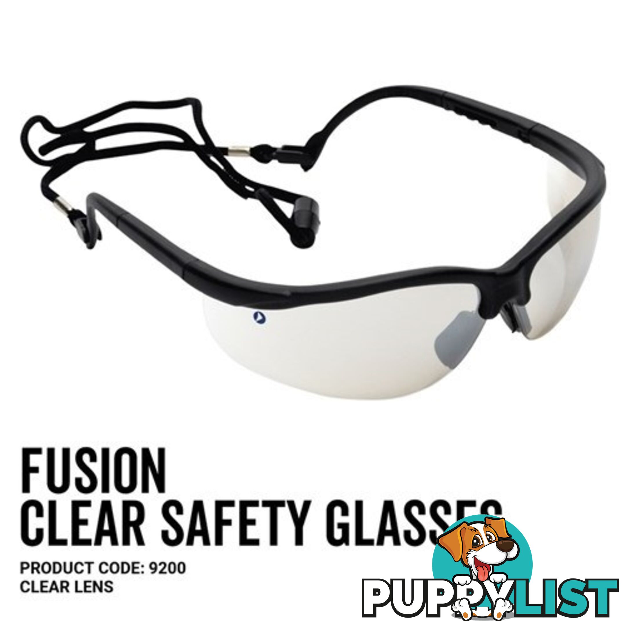 Fusion Safety Glasses Clear Lens Pro