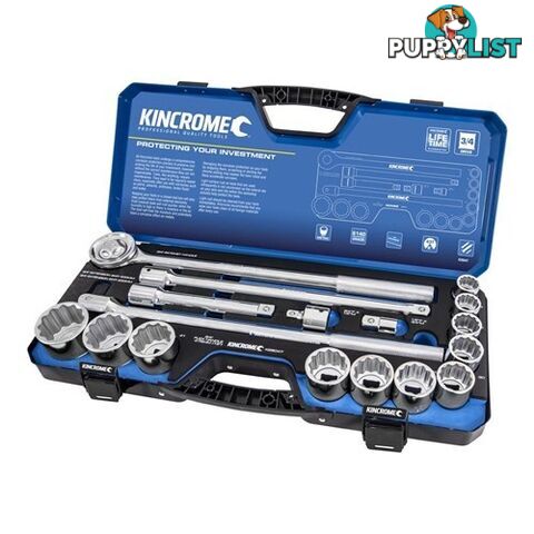 Socket Set 17 Piece 3/4" Drive - Metric K28047 Kincrome