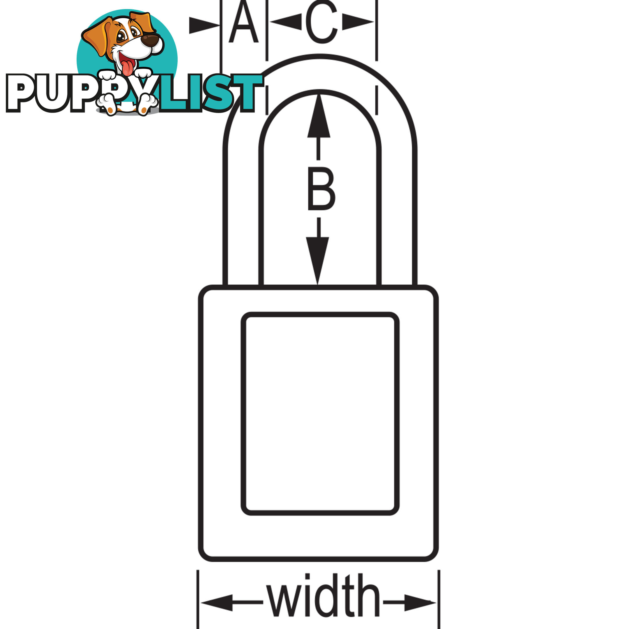 Dielectric Zenexâ¢ Safety Padlock 38mmX38mm Nylon Shackle Masterlock