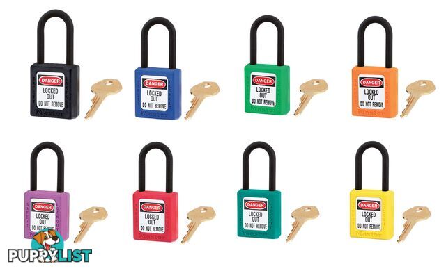 Dielectric Zenexâ¢ Safety Padlock 38mmX38mm Nylon Shackle Masterlock