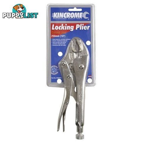 Locking Pliers Curved Jaw 250mm (10") Kincrome K040018