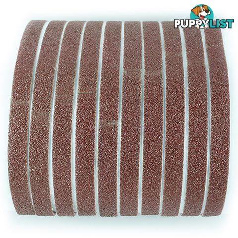 Abrasive Cloth Belt 10mm X 330mm #80 Pack Of 10 ITM M7A-QB91108