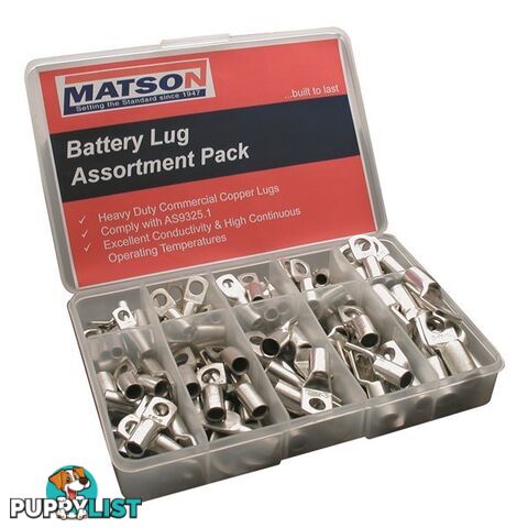 Matson Battery Lug Pack Assorted 75 pk