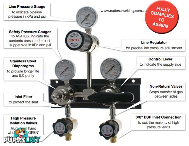 Gentec Semi-Automatic Manifold (Chrome Plated)