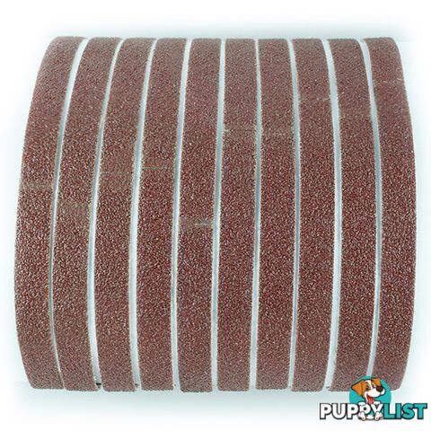 Abrasive Cloth Belts 10mm X 330mm #100 Pack Of 10 ITM M7A-QB91110