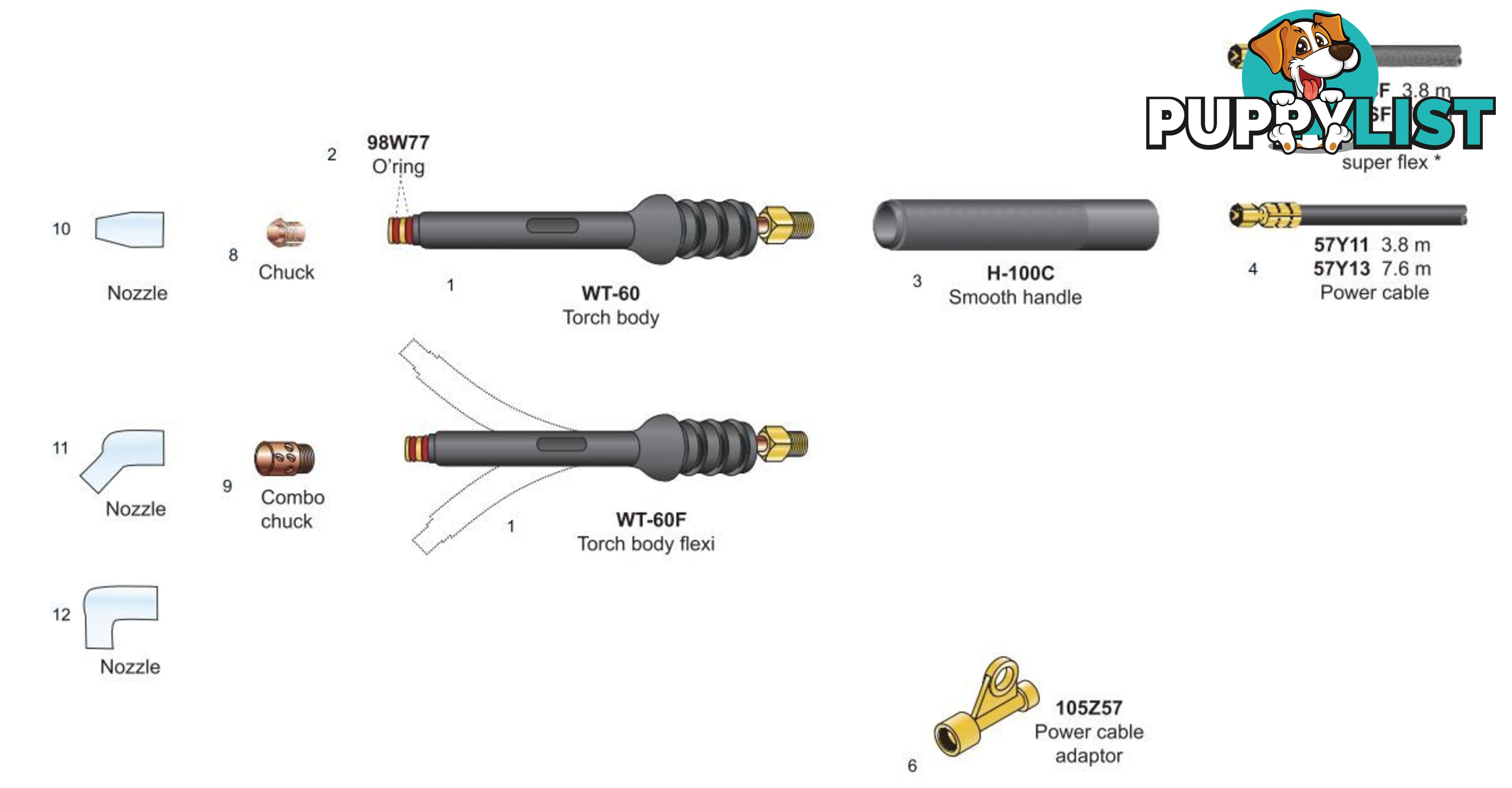 MICRO TIG WELDING TORCHES