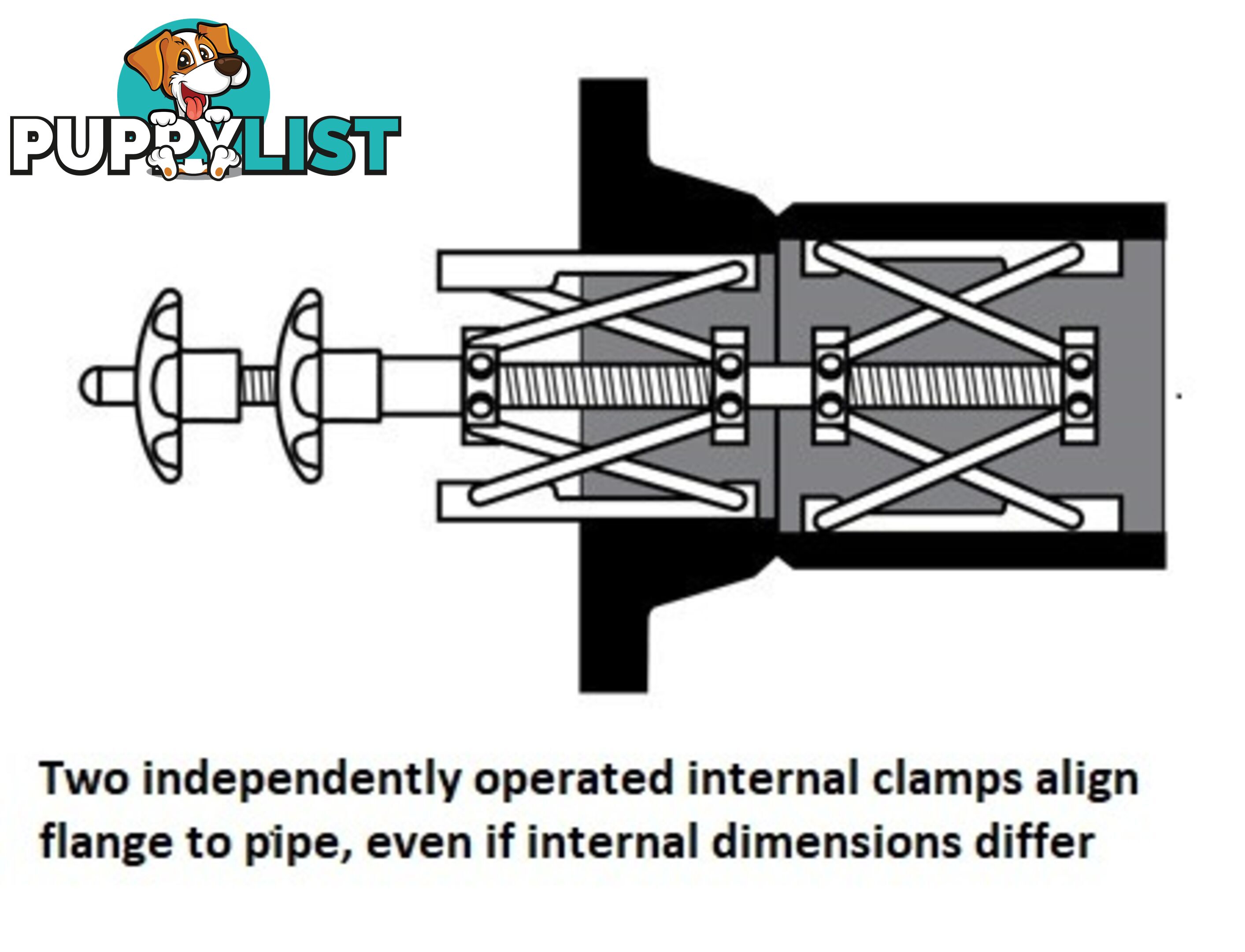 Internal Fit-up Clamp 8" - 12" (200â300 mm) Sumner 784103