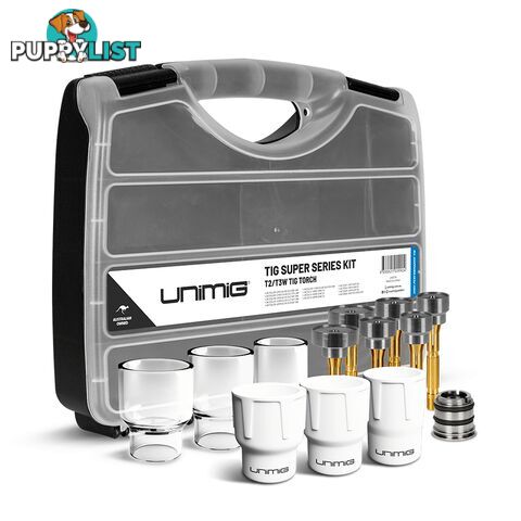 T2 / T3W TIG Super Series Ceramic and Quartz Consumable Starter Kit Unimig U42006