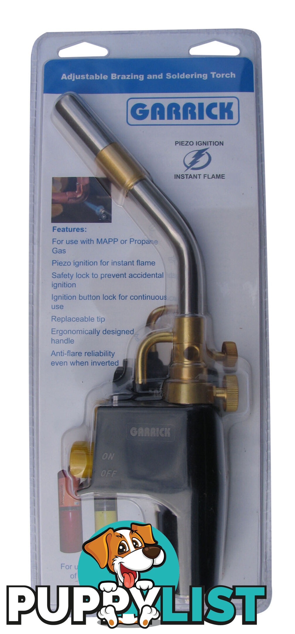 Brazing And Soldering Torch Garrick TORCH-MAPP