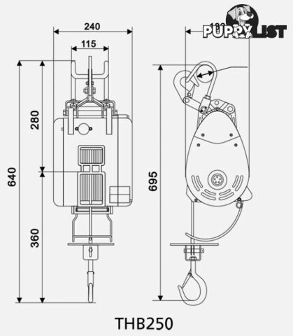 Compact Wire Rope Builders Hoists