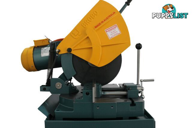 Ferrous Cutting Cold Saw S350G Single Phase Vari Speed (20-100 RPM) Integrated Stand Brobo 9730040