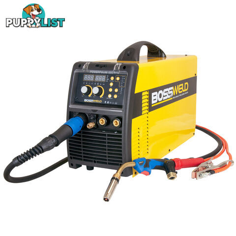 Double Pulse Mig Welder Powerpulse 250 PFC With Argon E Size Gas Bossweld 660250