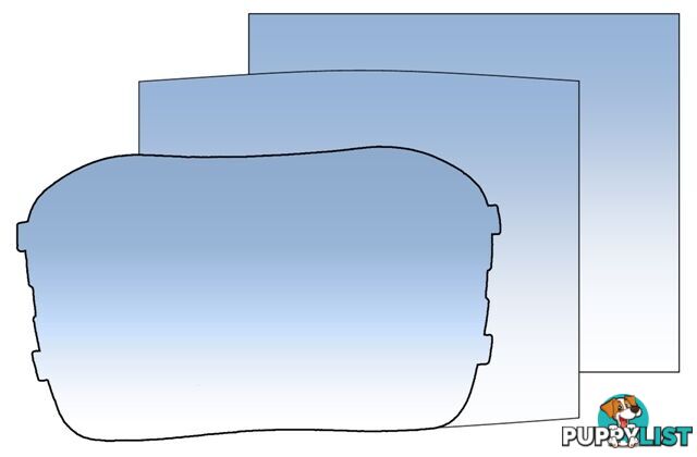 Clear Outer Lens for Reflex (106 X 90mm) PKT 10