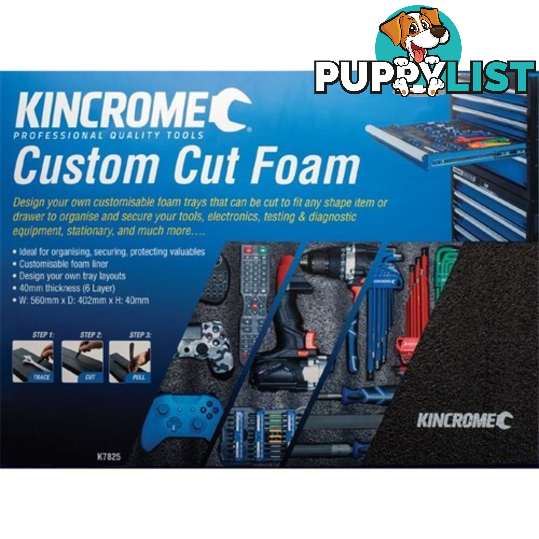 Custom Cut Foam kincrome K7825